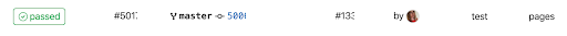 Image showing a passed bagde appeard in the interface