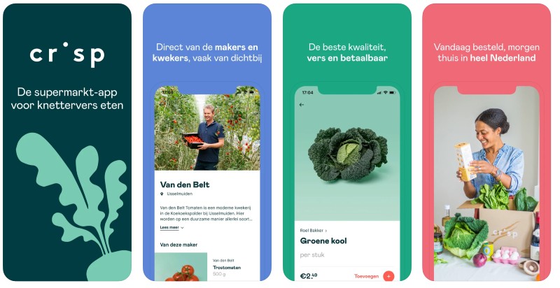 React Native apps: Crisp app screenshots
