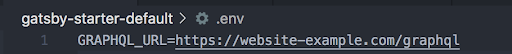 adding environment variables for GraphQL