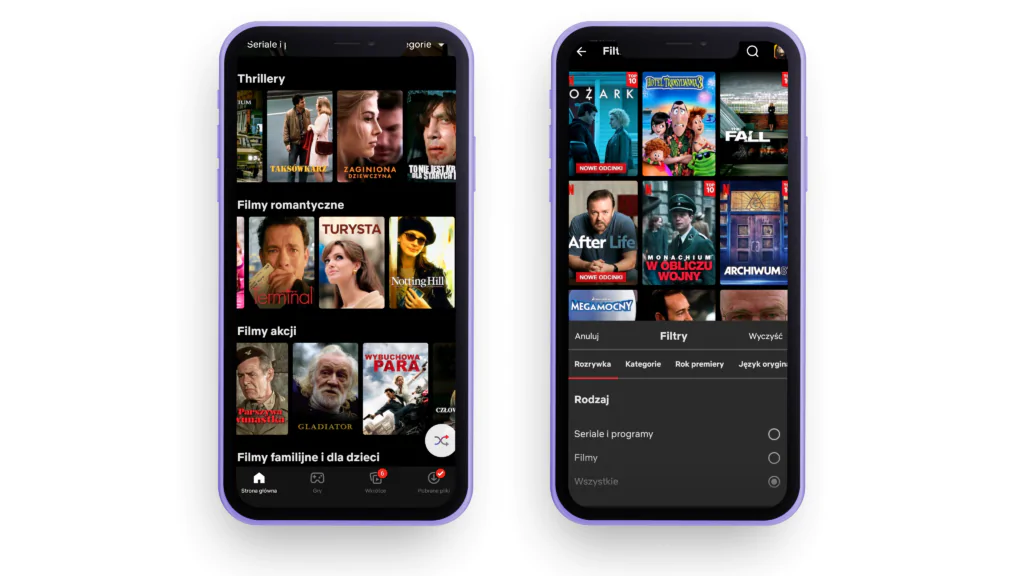 Structure Principle in Netflix mobile app