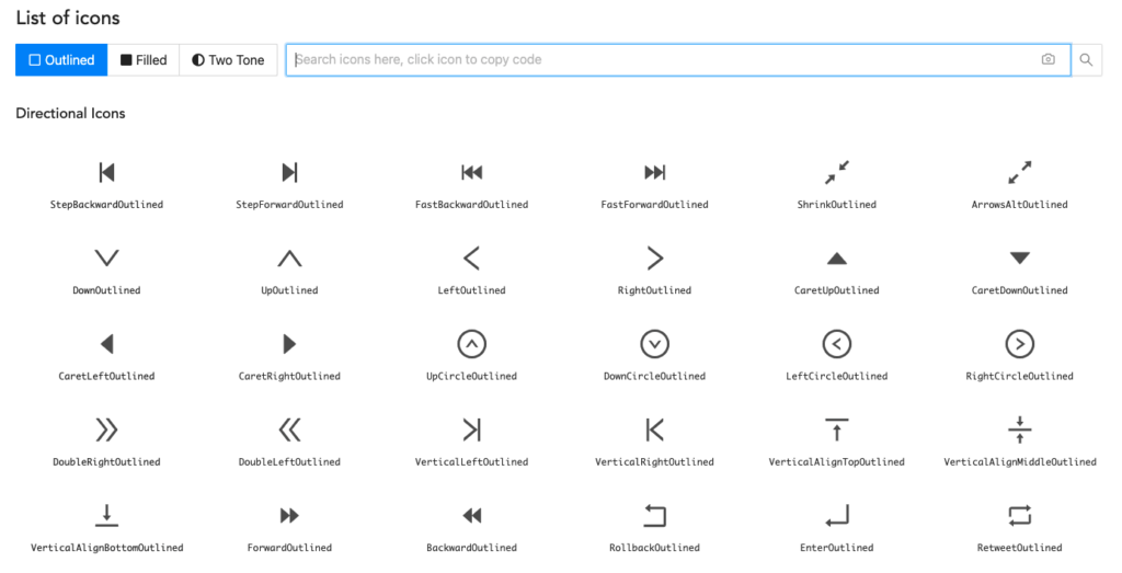 Web User Interface component