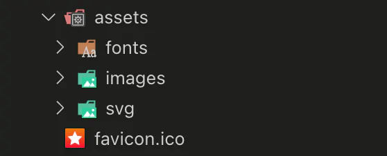 folder structure