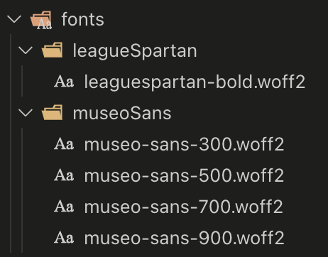 adding fonts to project