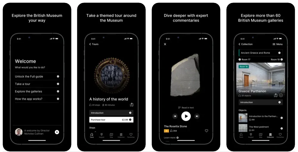 British Museum Audio App Screenshots