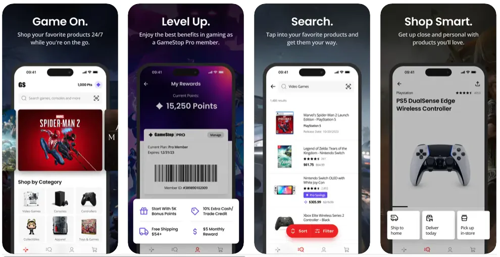 GameStop App Screenshot