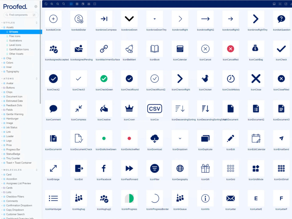 Storybook for Proofed