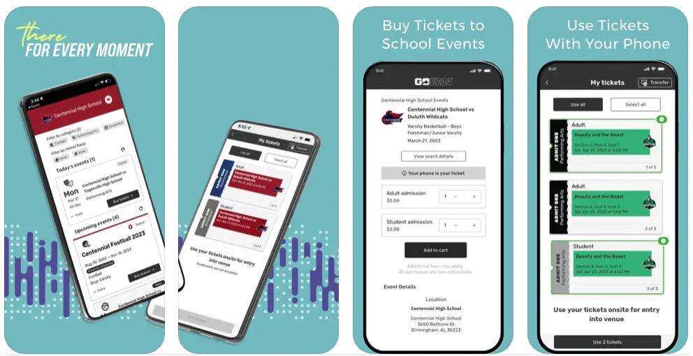 GoFan App Screenshots