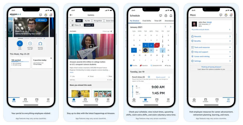 Amazon A to Z App Screenshots