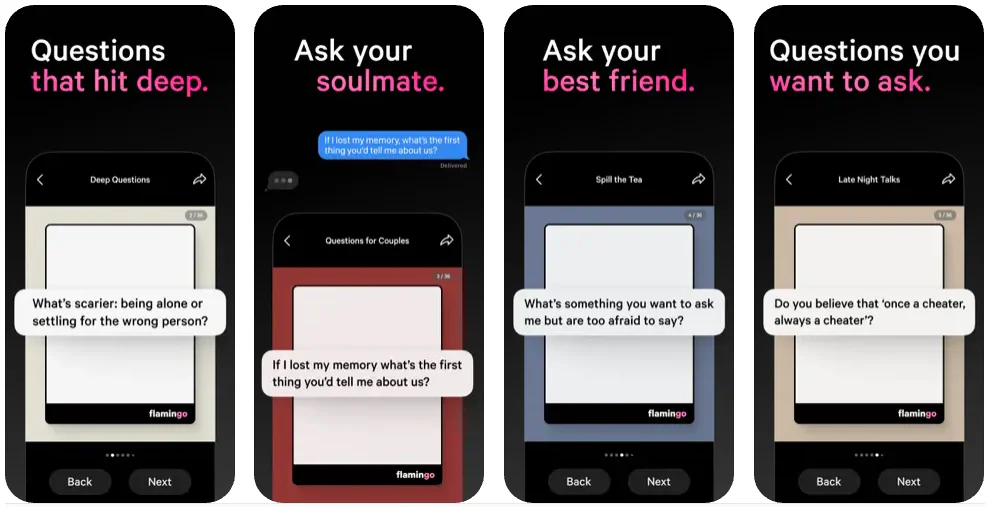 Flamingo Cards App Screenshots