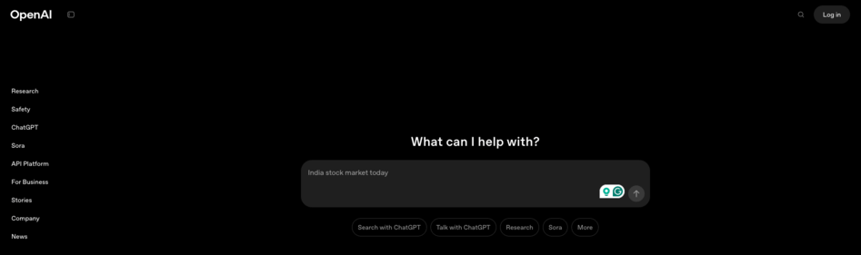 Next.js websites: OpenAI