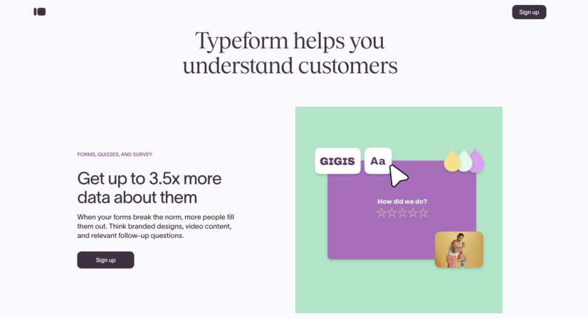 Next.js websites: Typeform