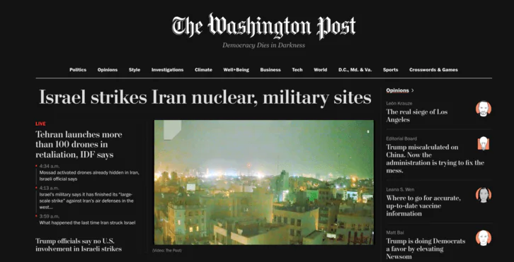 Next.js websites: Washington Post