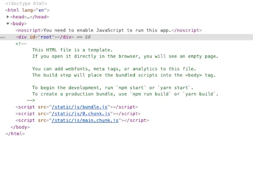 client side rendering code example