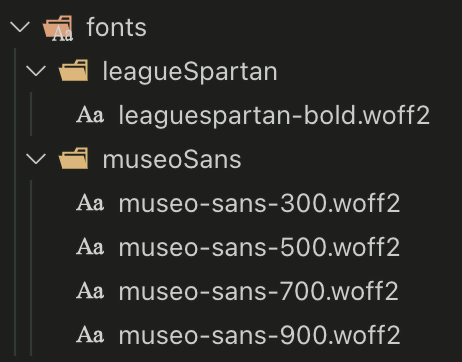 adding fonts to project