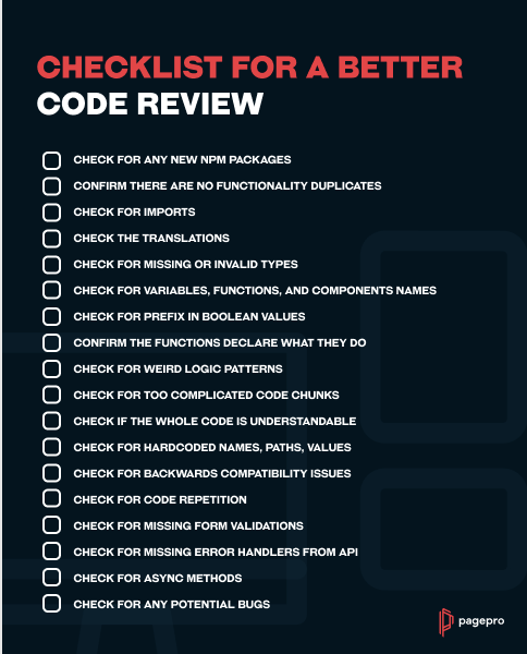 Checklist for a better code review 