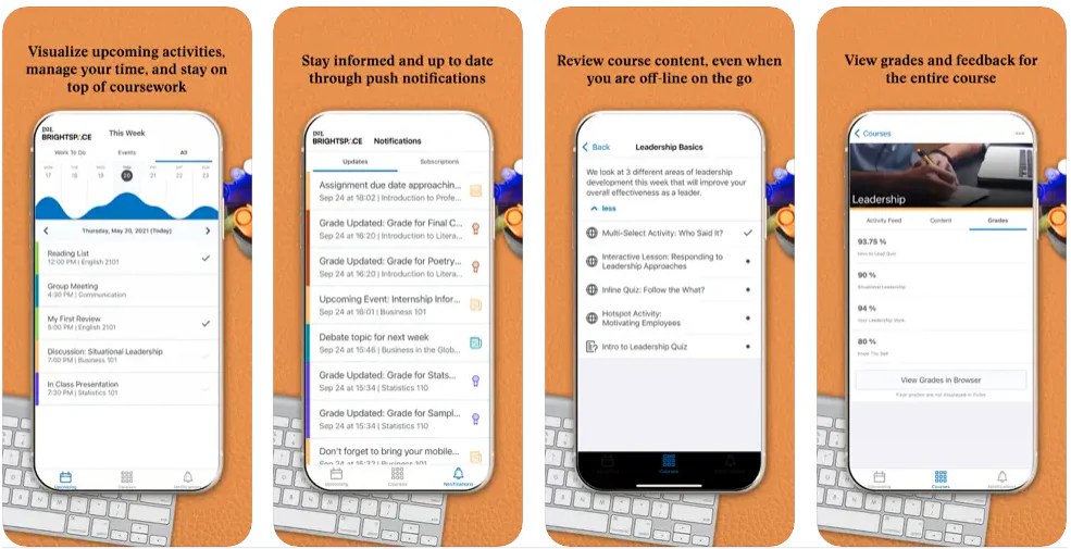Brightspace App Screenshots