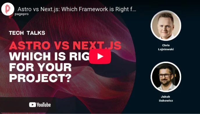 Astro vs Next.js YouTube Thumbnail