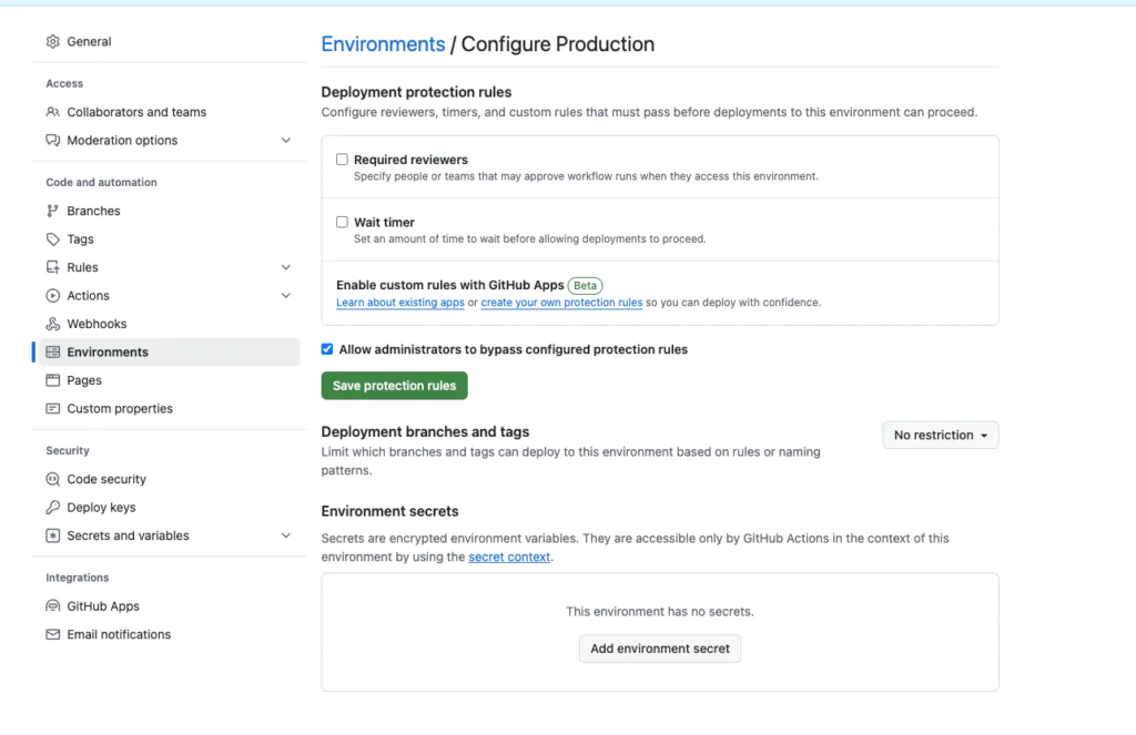 Configure production in Sanity Nextjs CI/CD