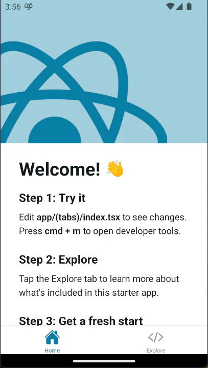 OTA Welcome Screen