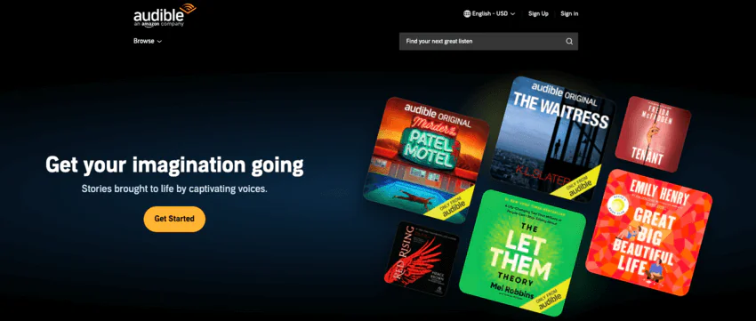 Next.js websites: Audible