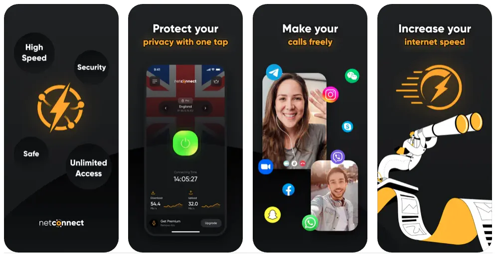 NetConnect App Screenshots