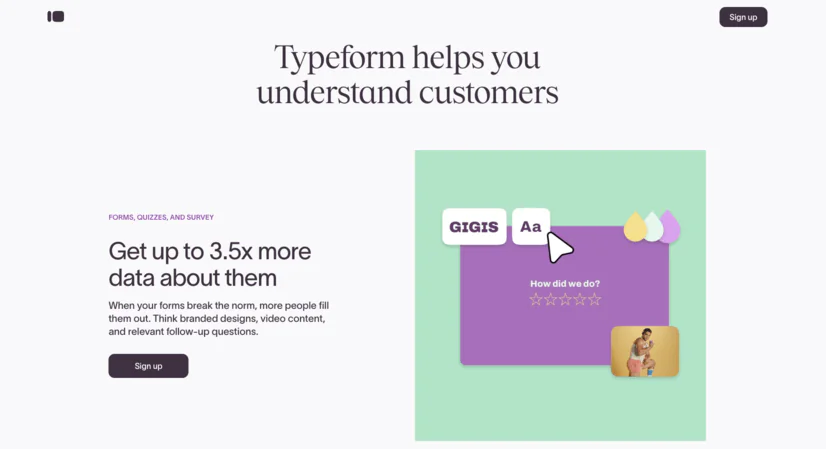 Next.js websites: Typeform